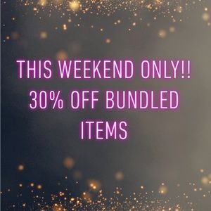 Weekend Sale event!! 30% off bundles 09/30-10/2